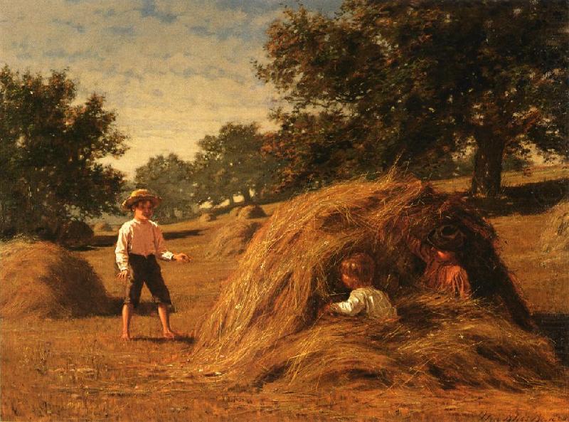 William Bliss Baker Hiding in the Haycocks